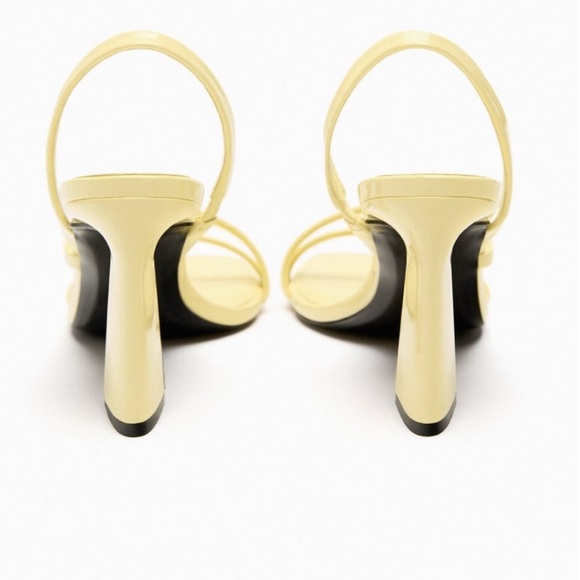 Zara Strappy Wide Heeled Slingback Sandals - Picture 6 of 6